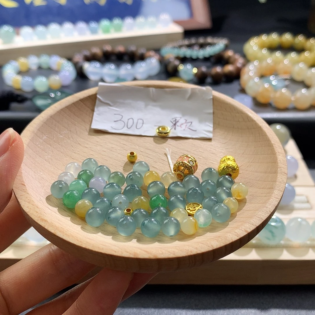 散珠翡翠翡翠珠子