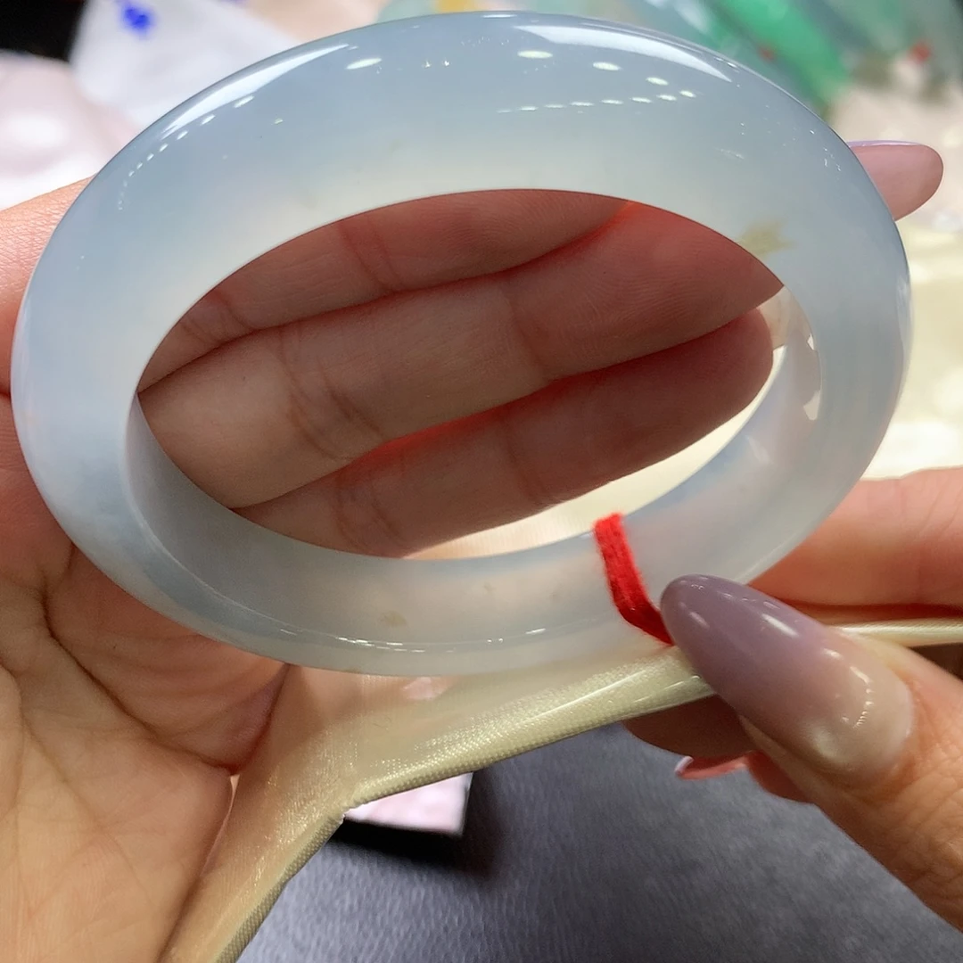 翡翠未镶嵌手镯60.3正高货大漏