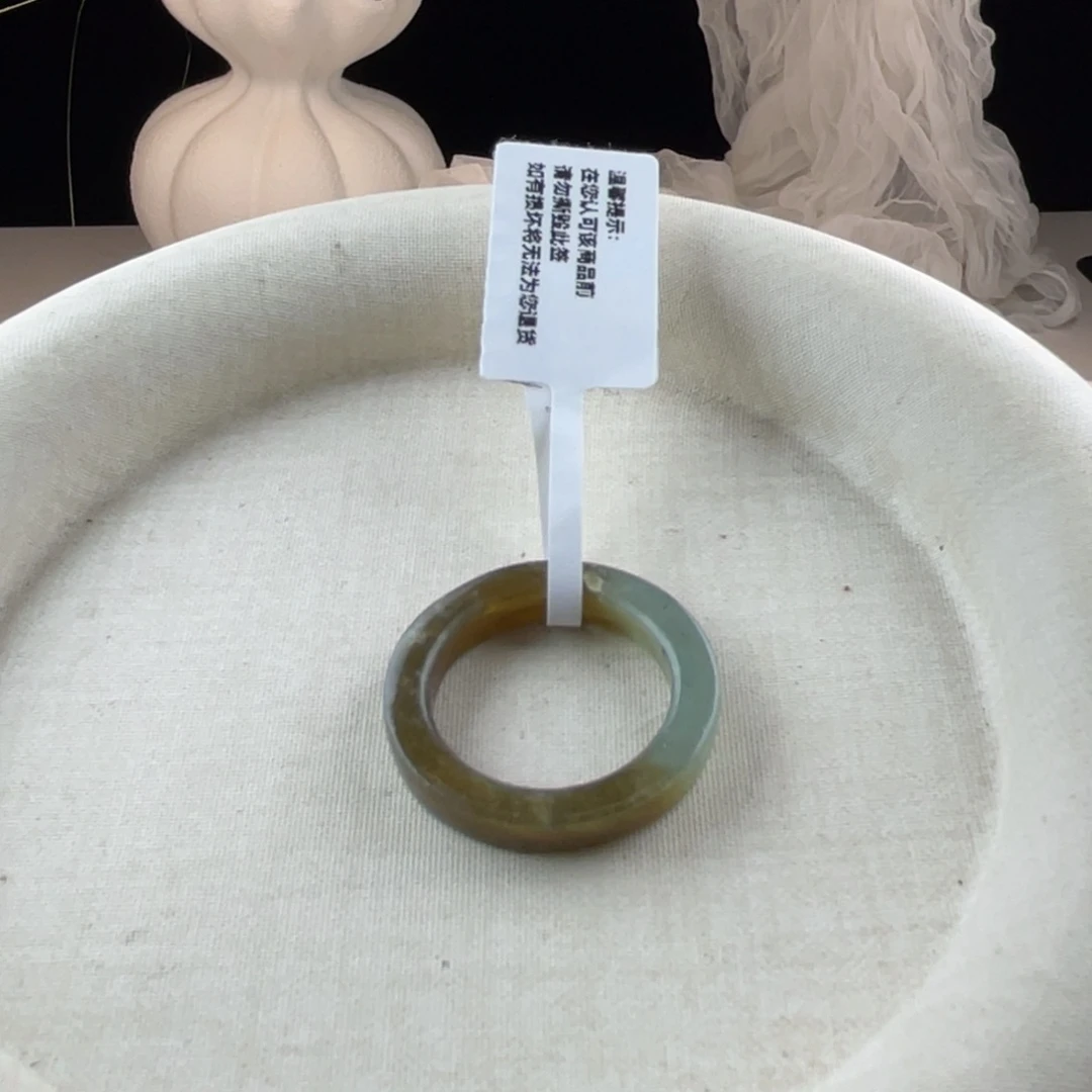和田玉（糖玉）未镶嵌戒圈18.0