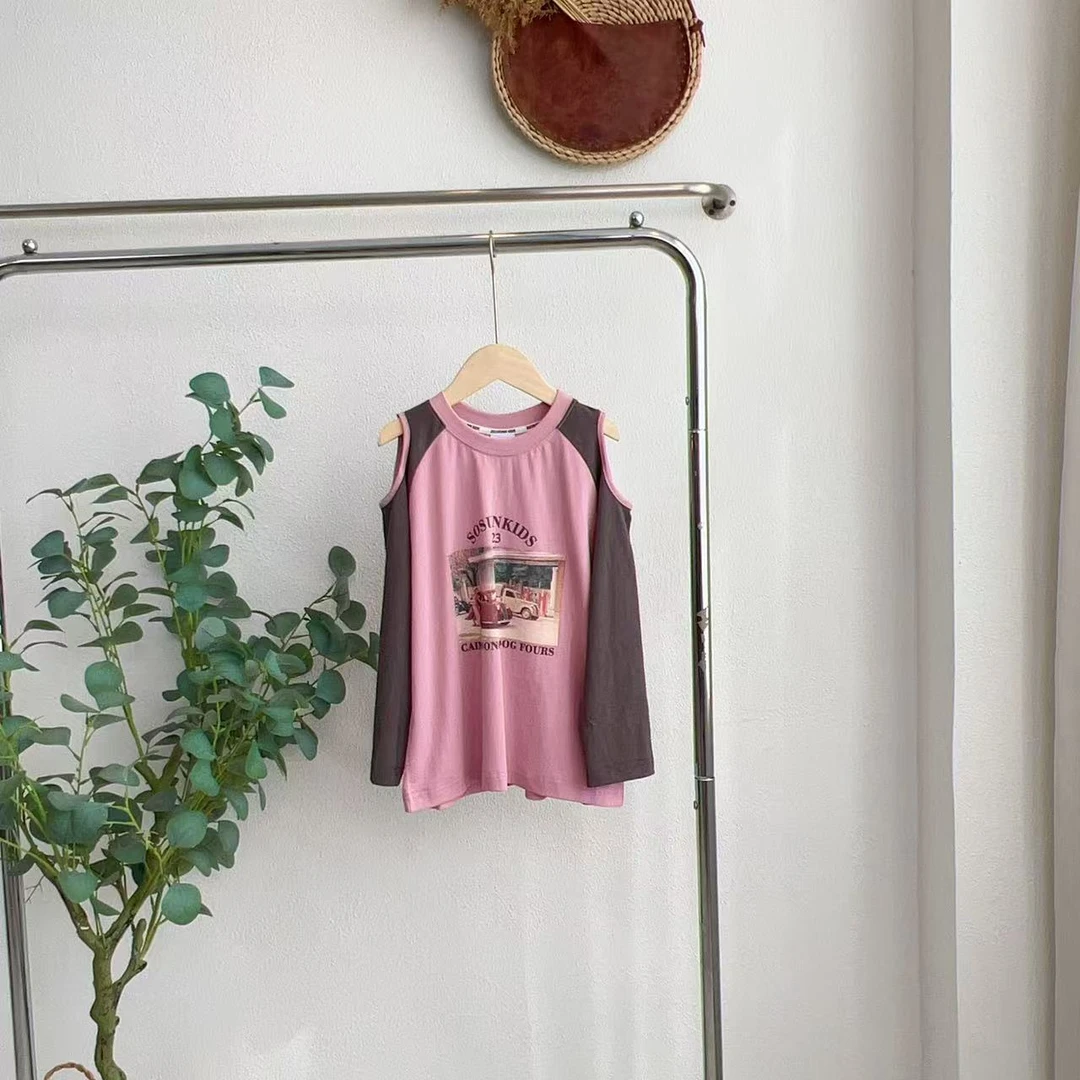 2133锁紫色长袖T恤