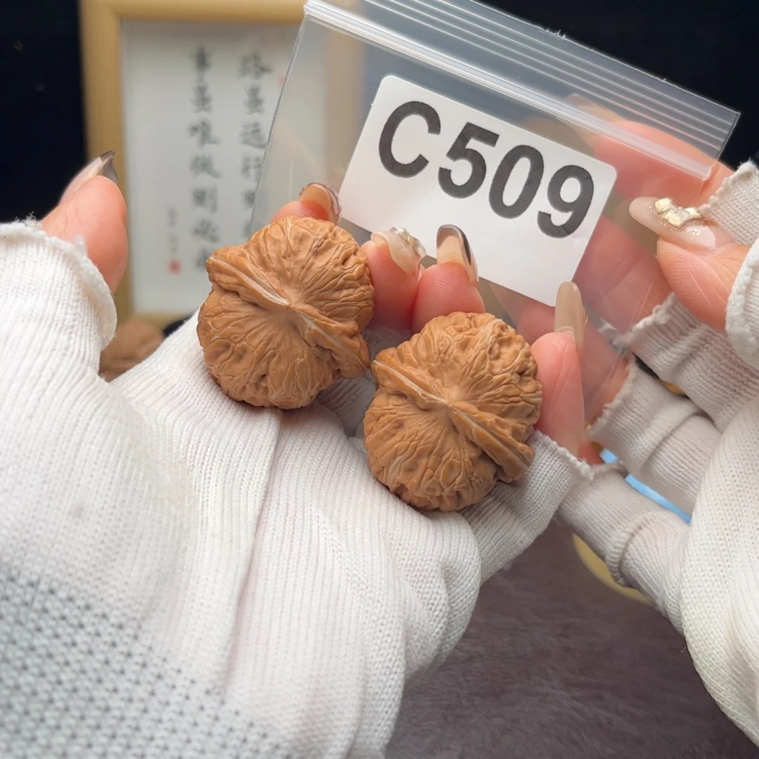 文玩核桃把件37元宝c509