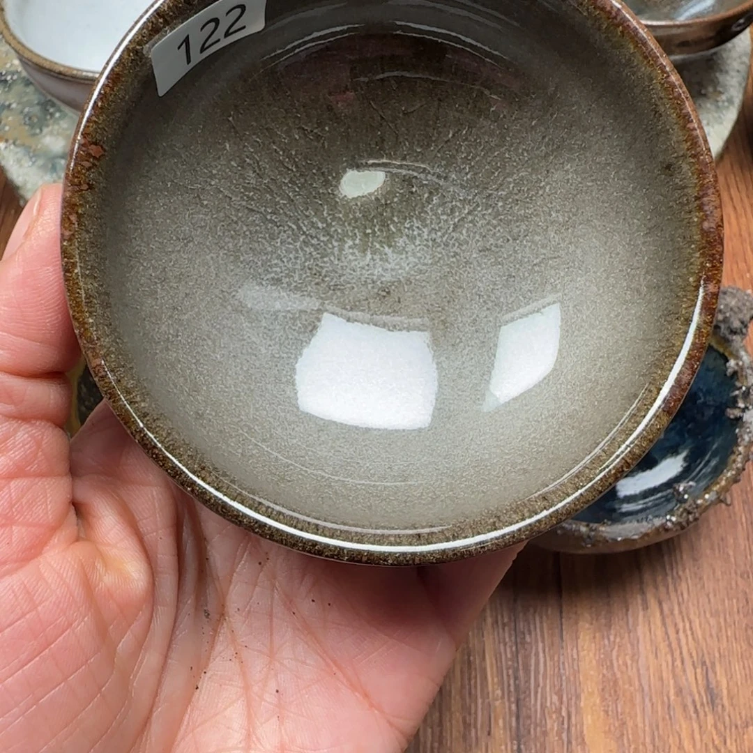 柴烧建盏茶盏茶杯122