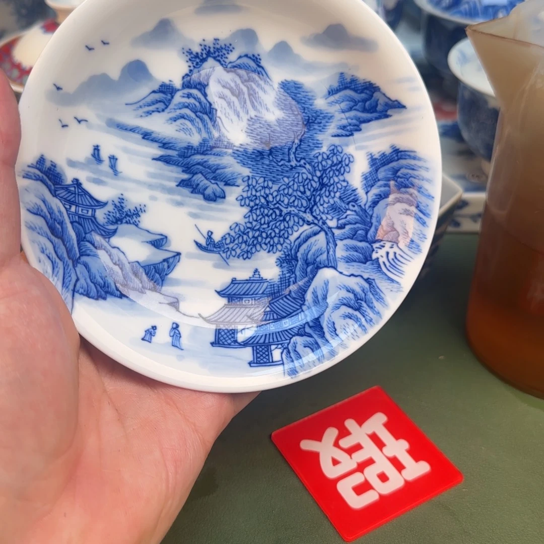 彦祖纯手工手绘茶具120暗裂