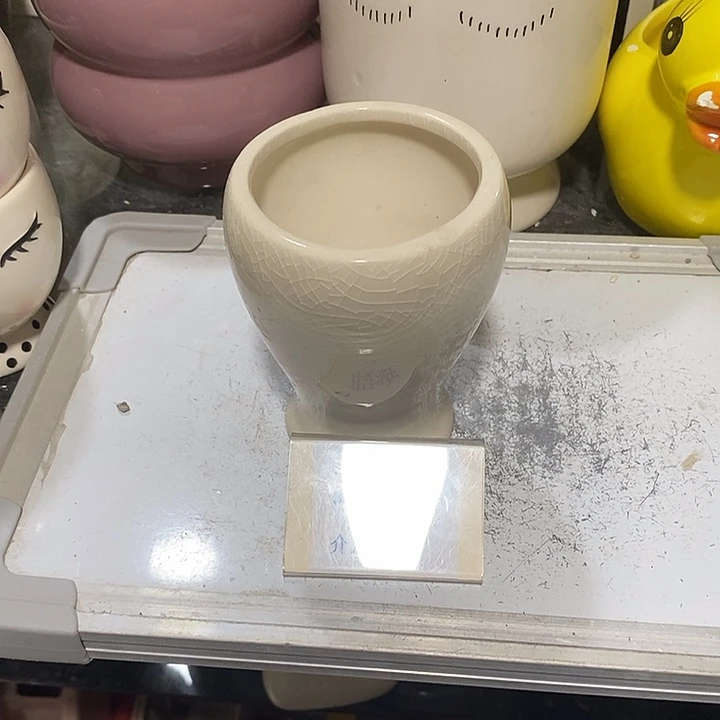 紫砂花盆多肉植物盆瑕疵有孔