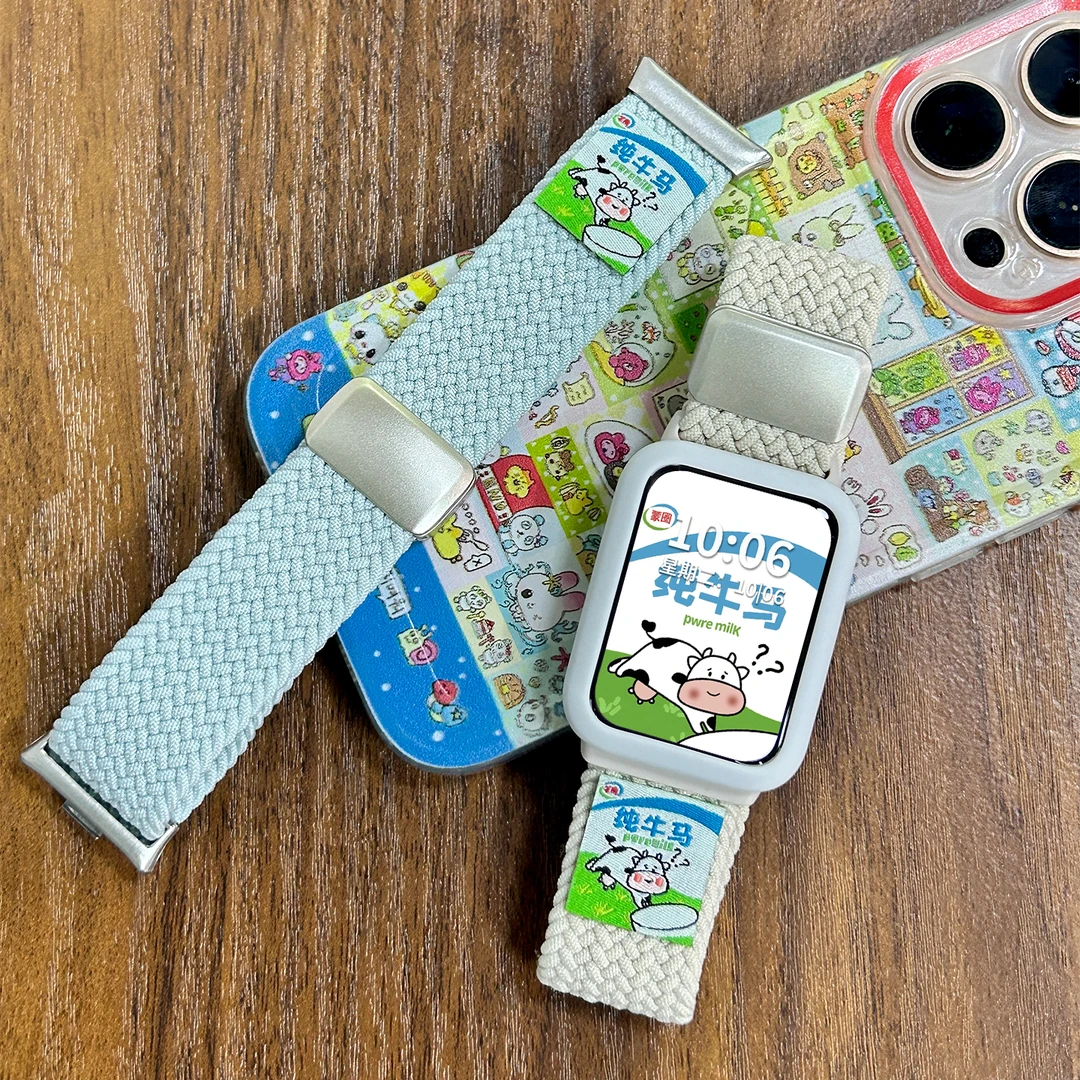 【纯牛马】适用小米手环10pro表带9pro尼龙编织红米watch5/4替换带