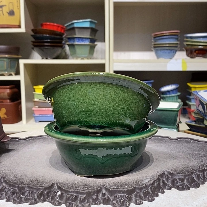 紫砂花盆瑕疵5-14。。（2个）