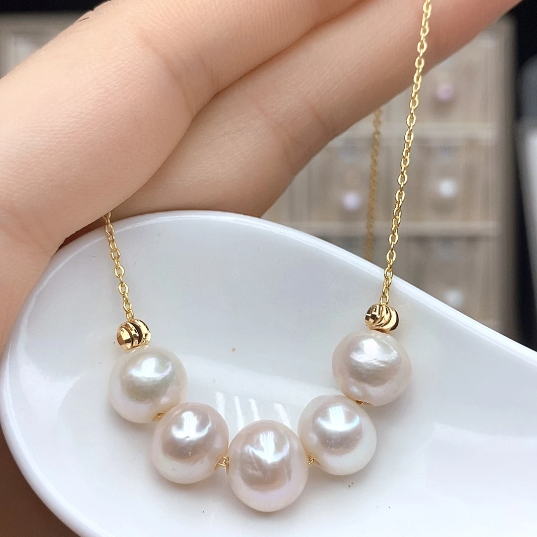 淡水珍珠合金颈饰