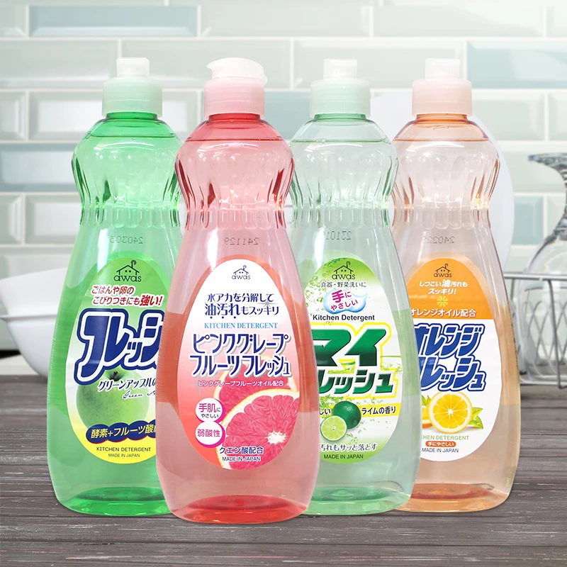 日本进口火箭洗洁精600ml 厨房餐具洗净去油污