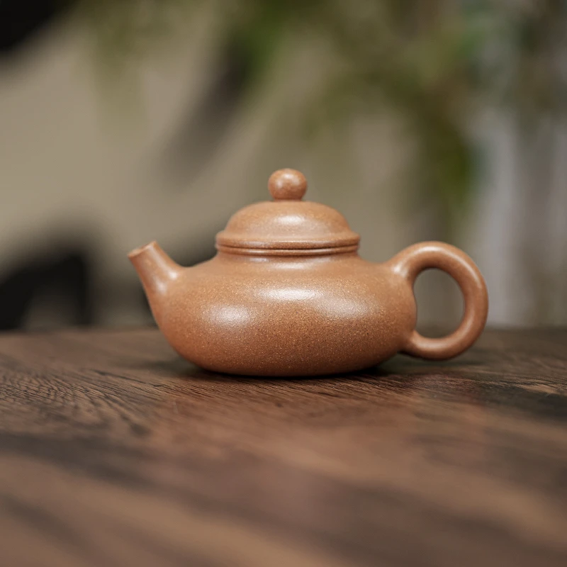 【容天】 原矿降坡泥 140cc 手工制作 内推孔  宜兴紫砂壶