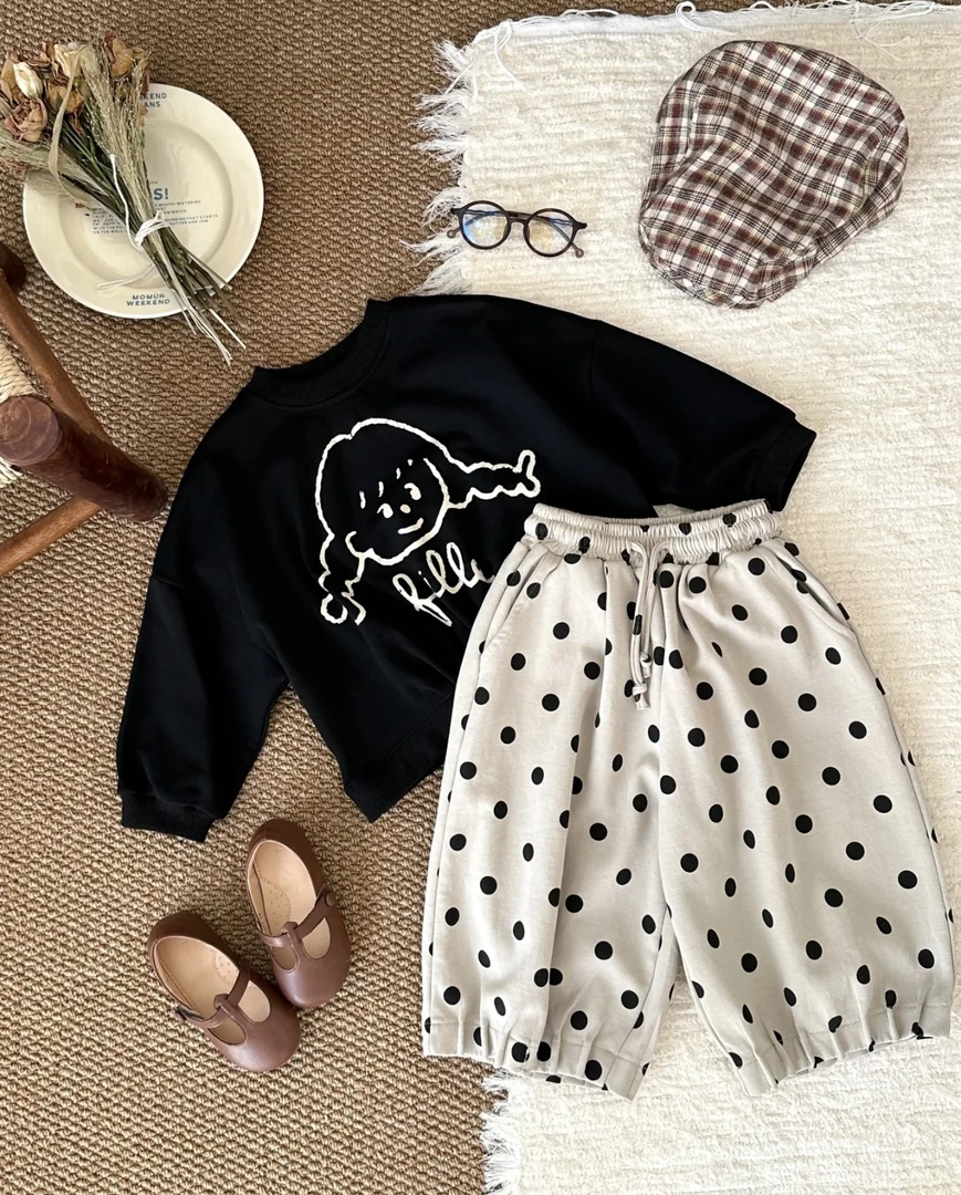 扣号：0-6岁宽松男童小童上衣休闲女童女宝洋气百搭（直播间为准）