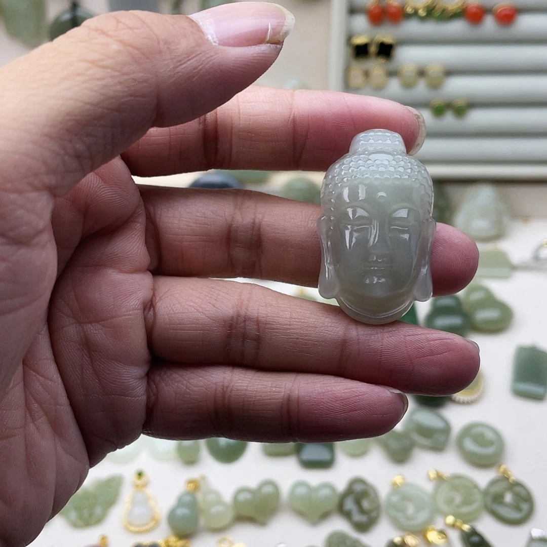 和田玉未镶嵌吊坠(不含链)