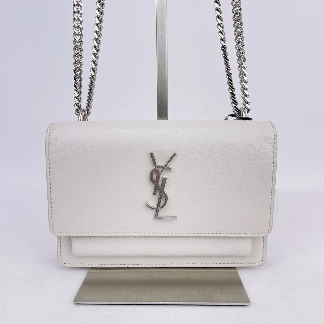 95新 YSL/圣罗兰 圣罗兰白色日落底长17J578