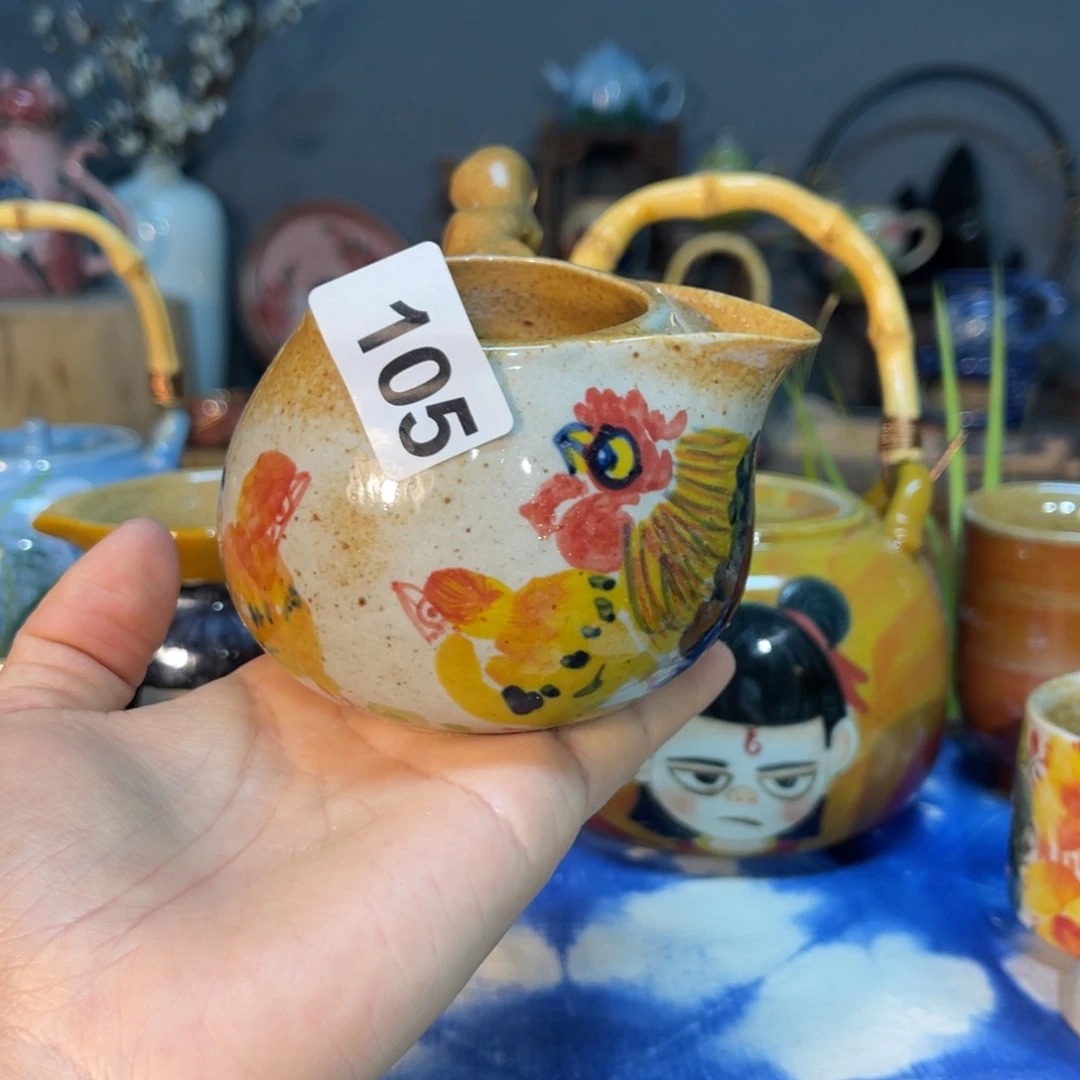 杯素浅陶瓷手工手绘