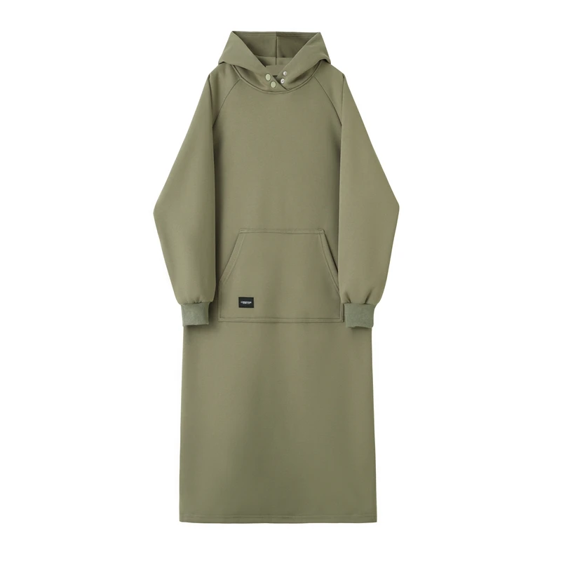 即墨卫衣2025新款女中长款遮屁股秋冬加绒加厚下装消失搭配鲨鱼裤