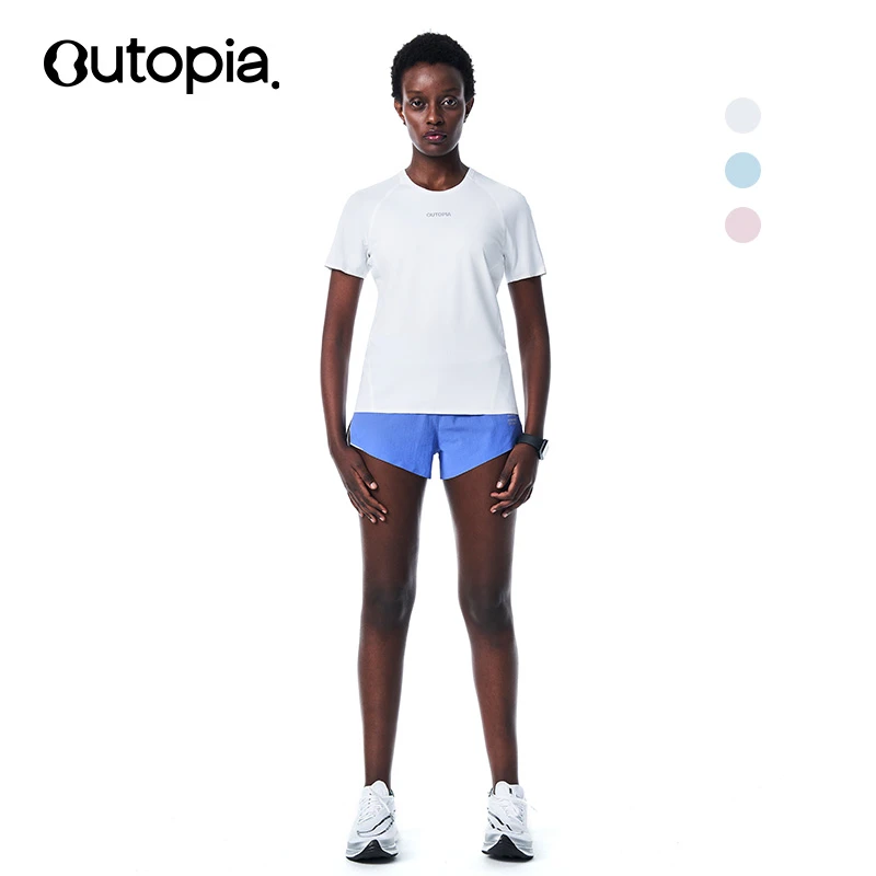 Outopia Fresh Lite户外运动轻量化速干弹力棉感女士春夏圆领短袖