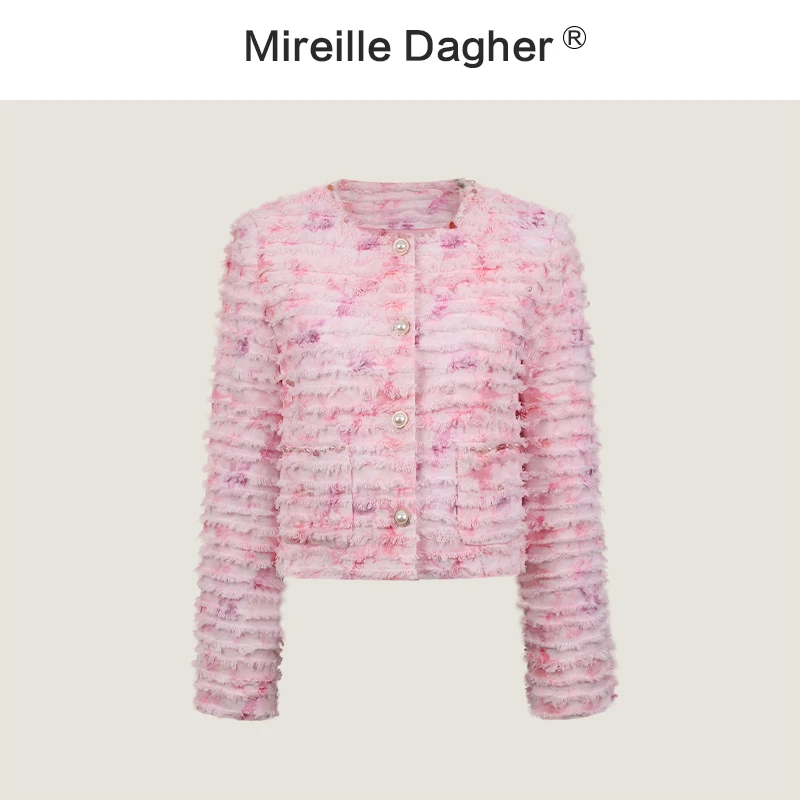 米莱Jiaer/春季时尚百搭重工短款小香外套25968