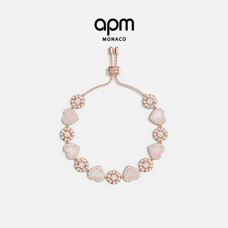 APM Monaco 心相连可调节手链明星同款美拉德配饰小众时尚配饰
