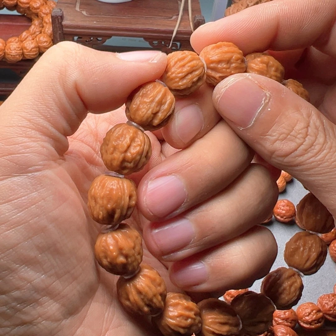 碎***城文玩核桃手串15八棱