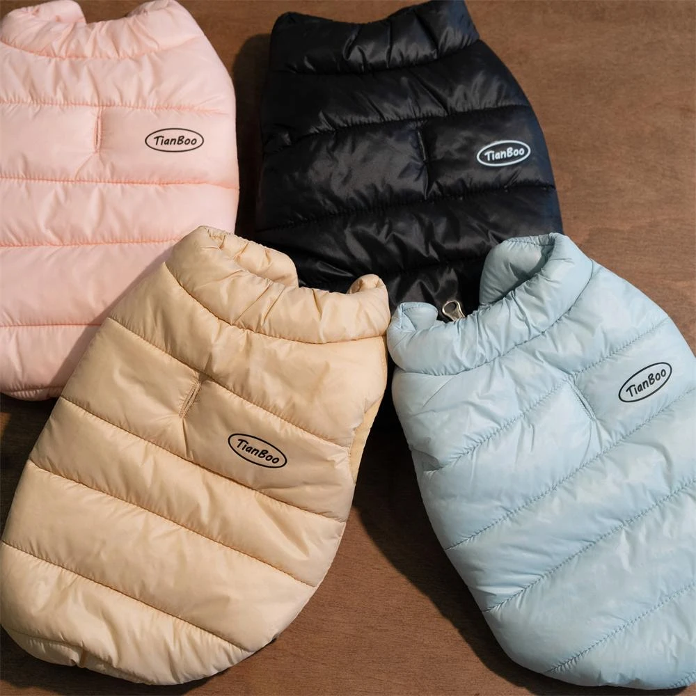 宠物秋冬莫兰迪色简约保暖棉马甲泰迪比熊猫咪适用