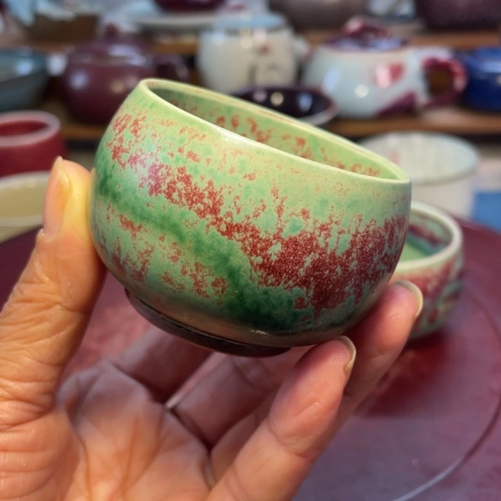 摆件钧瓷知否圆满杯