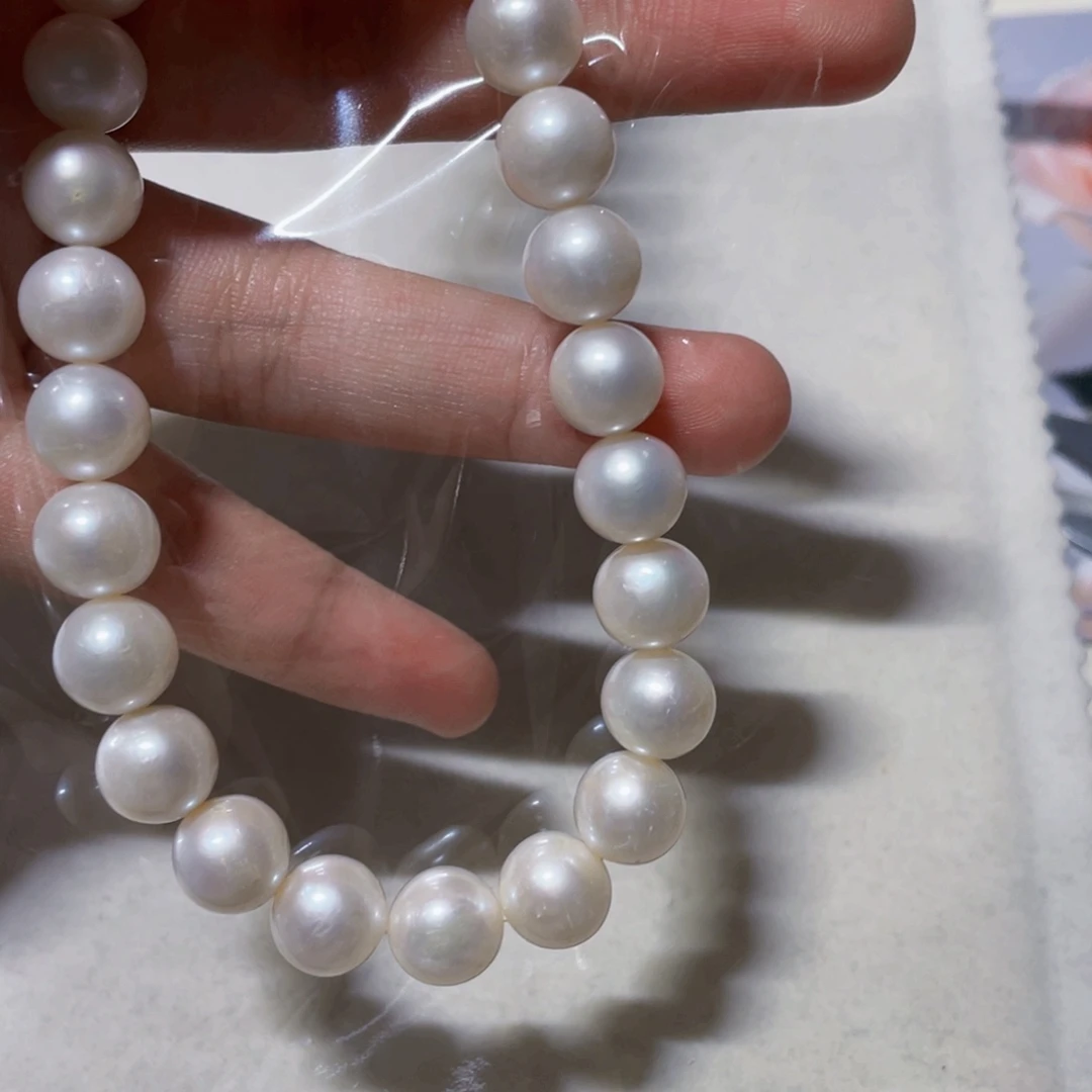 阿***佛银S925镶嵌手绳淡水珍珠