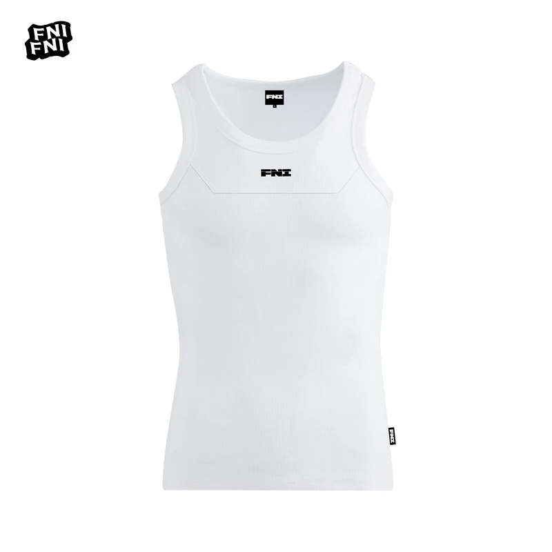 FNI黑标（小标结构）弹力重磅棉男女同款背心健身运动上衣内搭胶浆