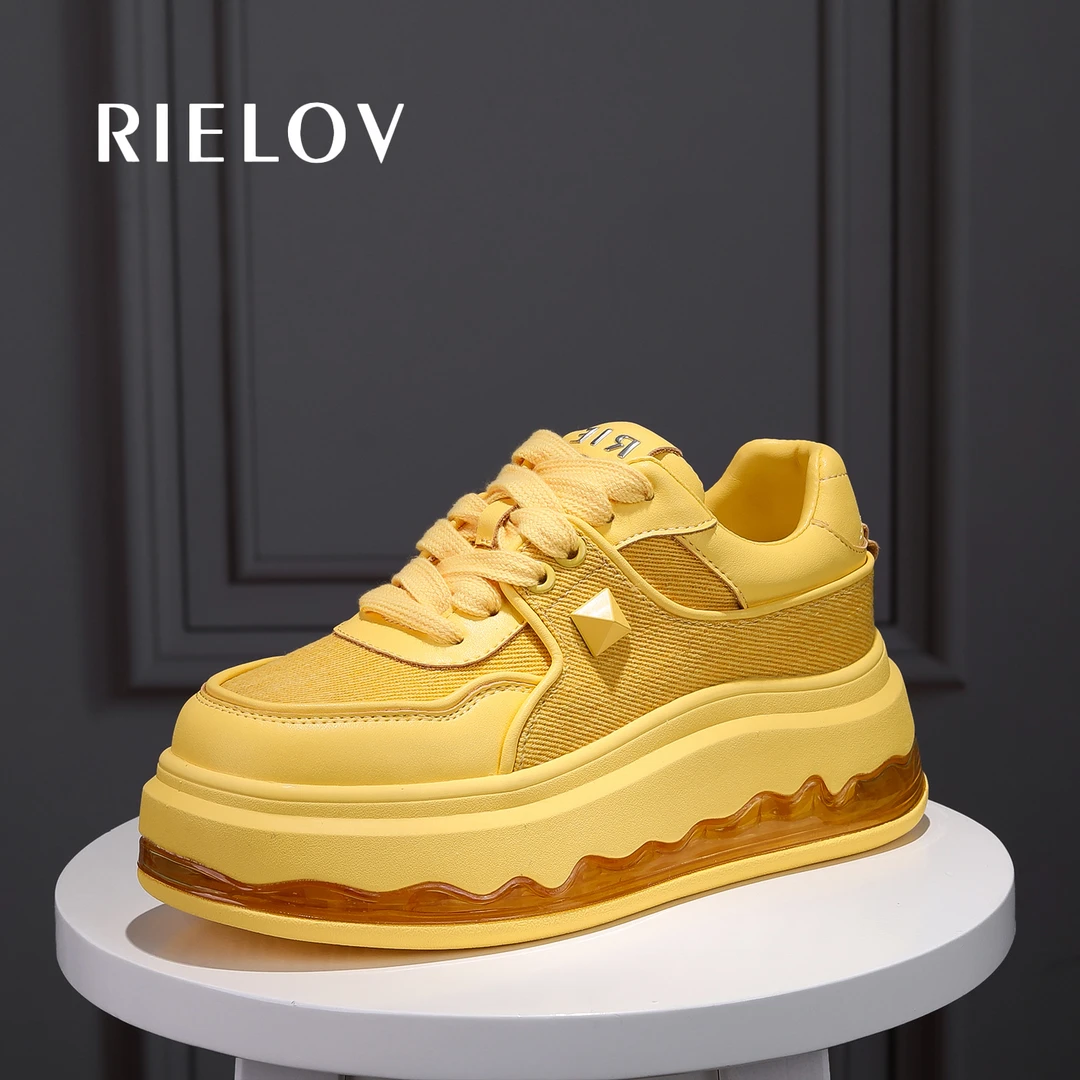【RIELOV-沐阳】增高6cm时尚潮流百搭女士休闲鞋 53737【文文】