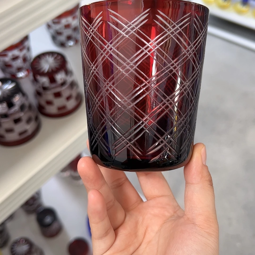 水晶玻璃平底款微瑕一个