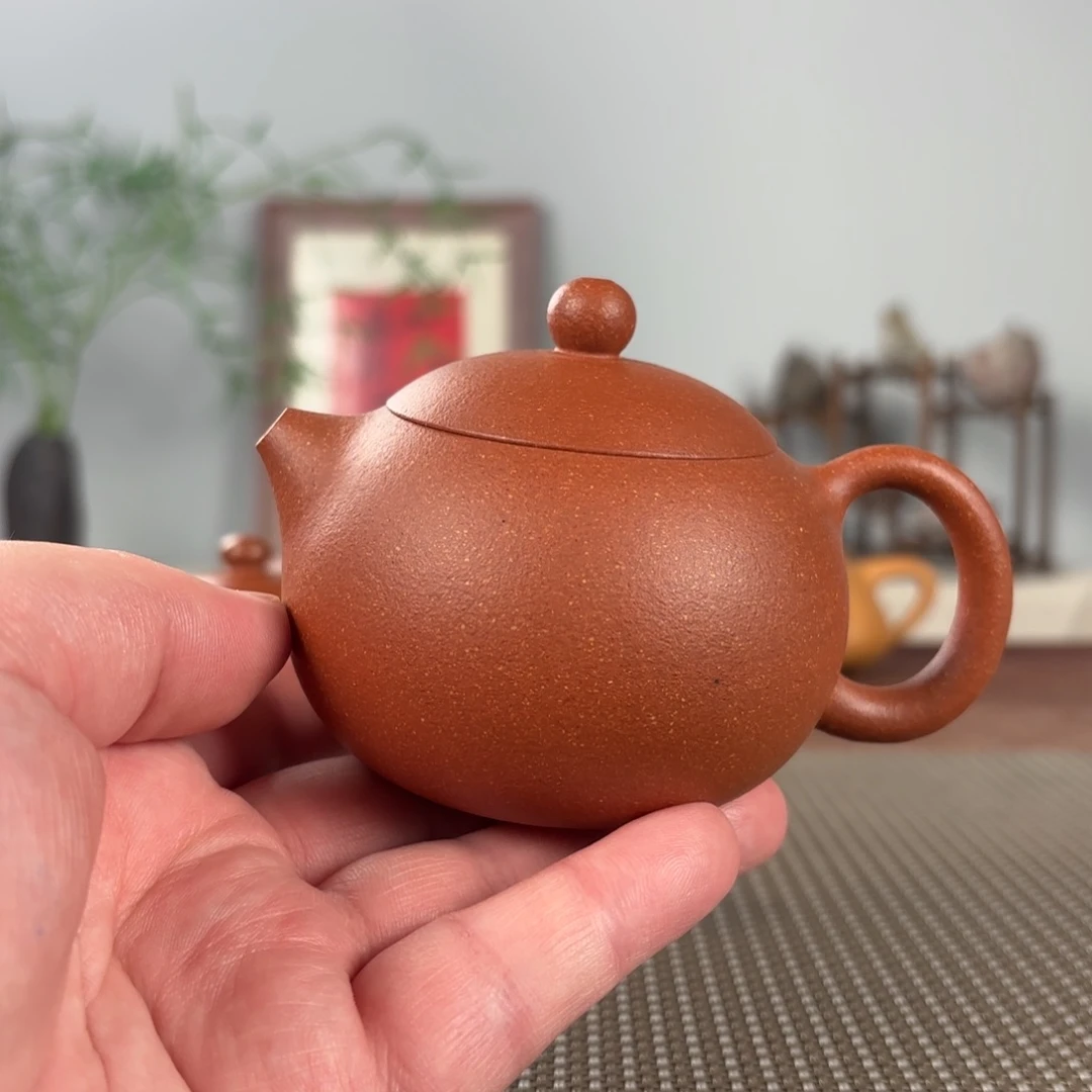 草***苗茶壶紫砂黄龙山原矿紫砂壶