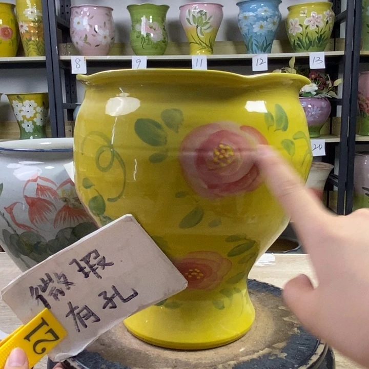 景德镇高温陶瓷花盆