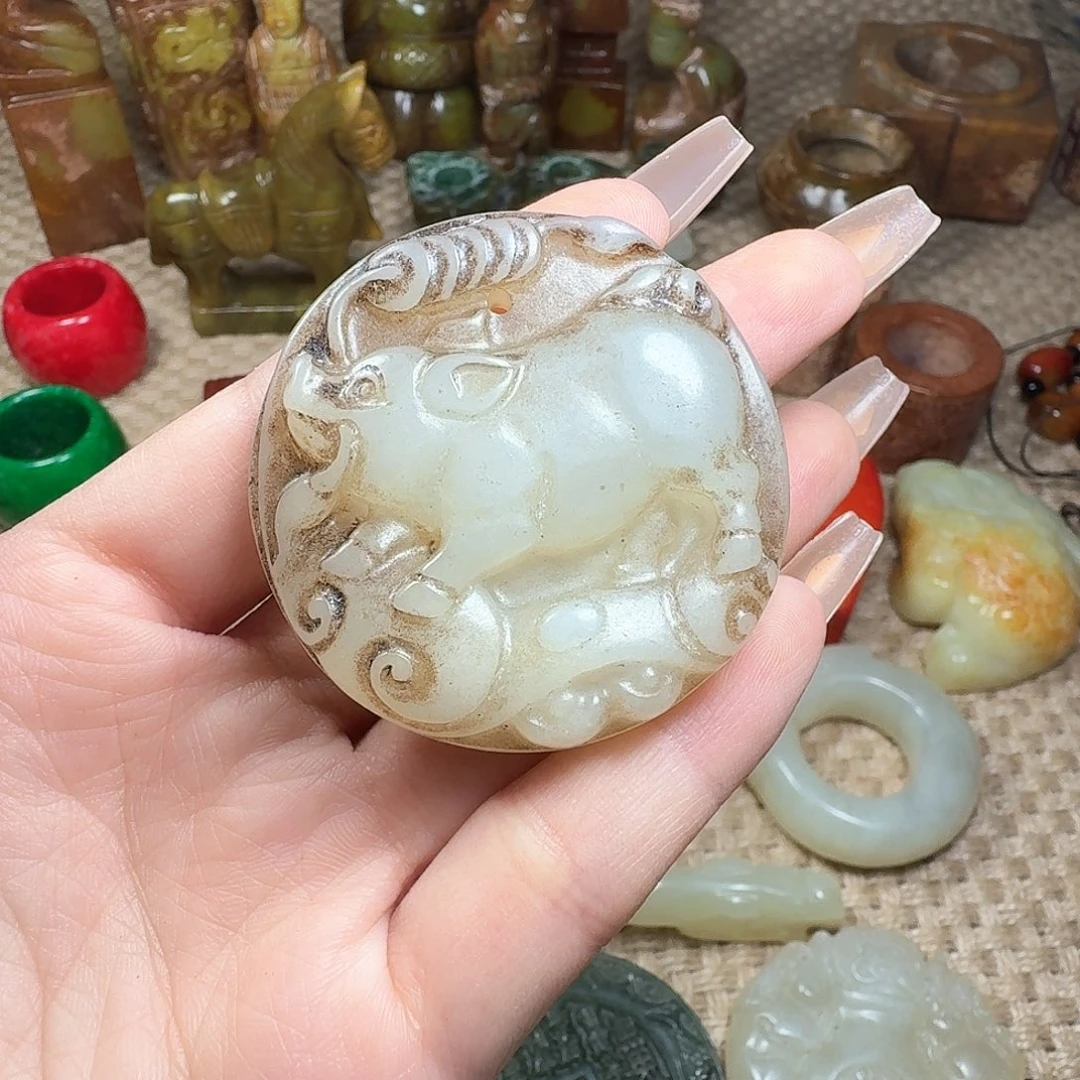 白玉菩提吊坠挂件