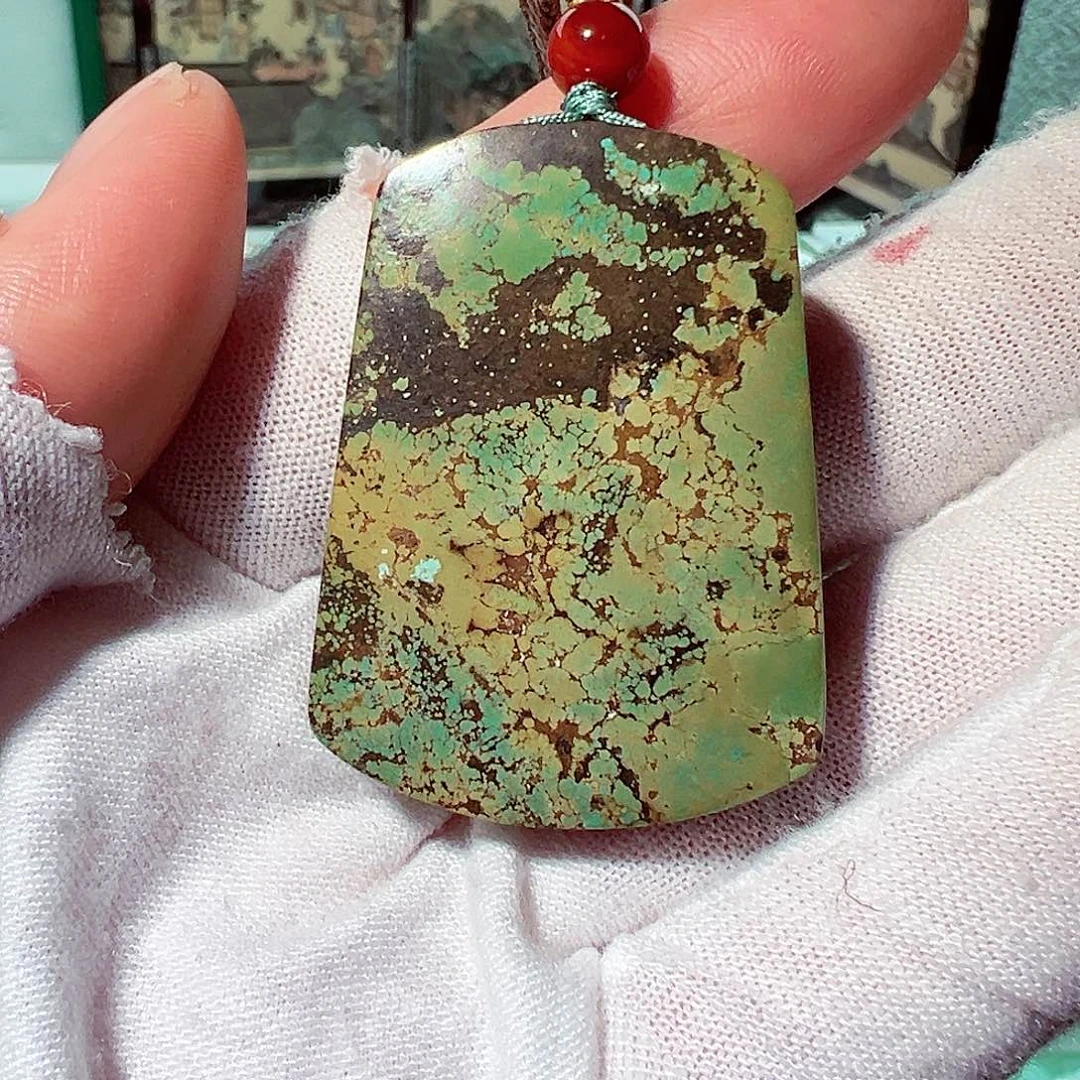 绿松石无事牌未镶嵌