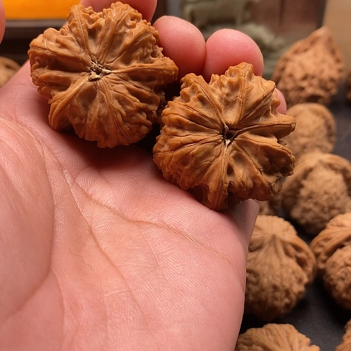 j***r把件文玩核桃文山三棱全品