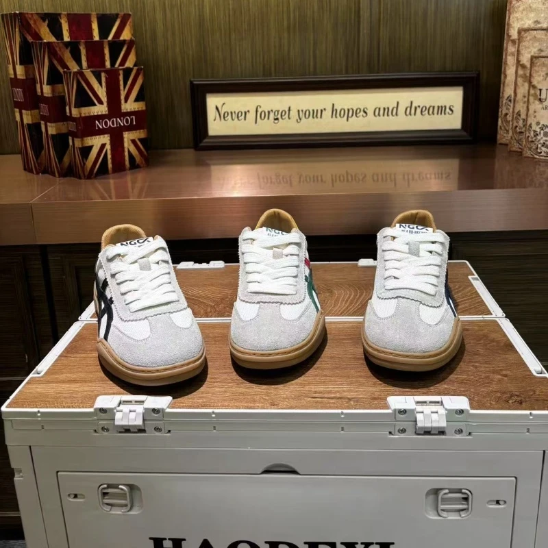 【皮鞋码】夏季新款皮网拼接轻便百搭舒适潮流男士时尚休闲潮鞋时髦