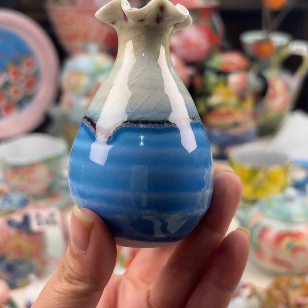 景德镇手绘高温釉下彩陶瓷茶具