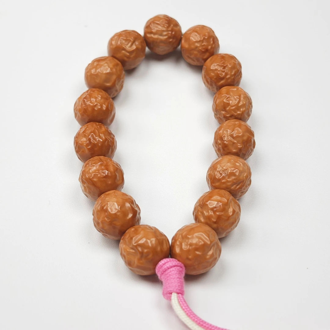 【大枣】猴头核桃原版雕刻手串全品毕业级光头强料