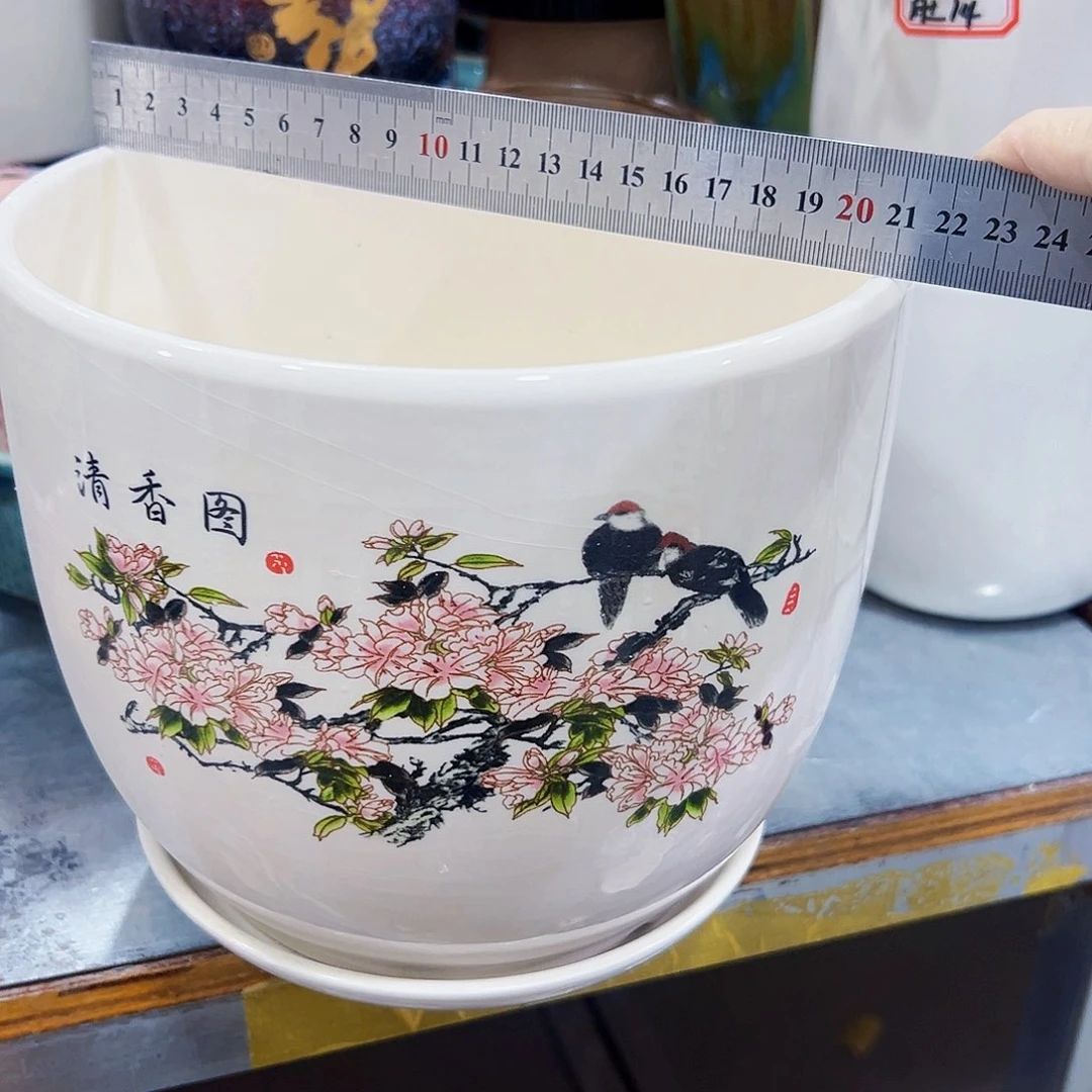 外贸尾单陶瓷花盆凑单10米包邮
