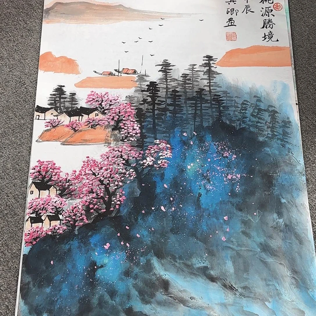 国画国画作品多次在国内外