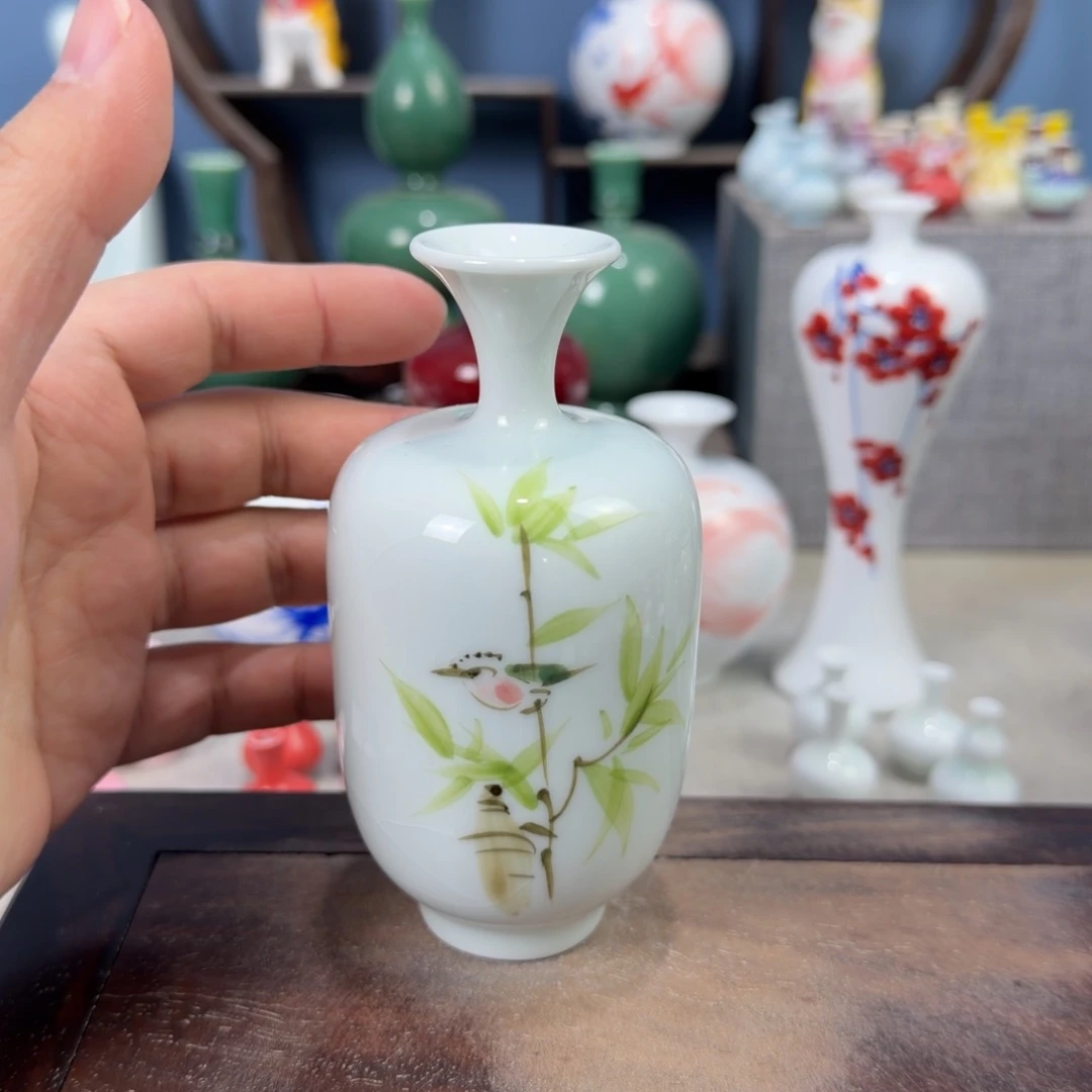 陶瓷手工小花器摆件