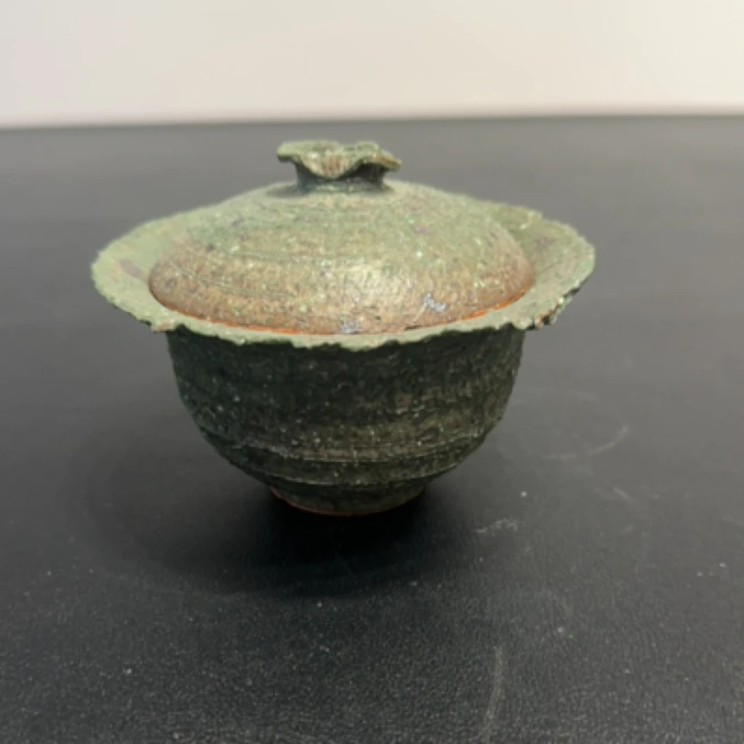 手工陶泥侘寂风盖碗