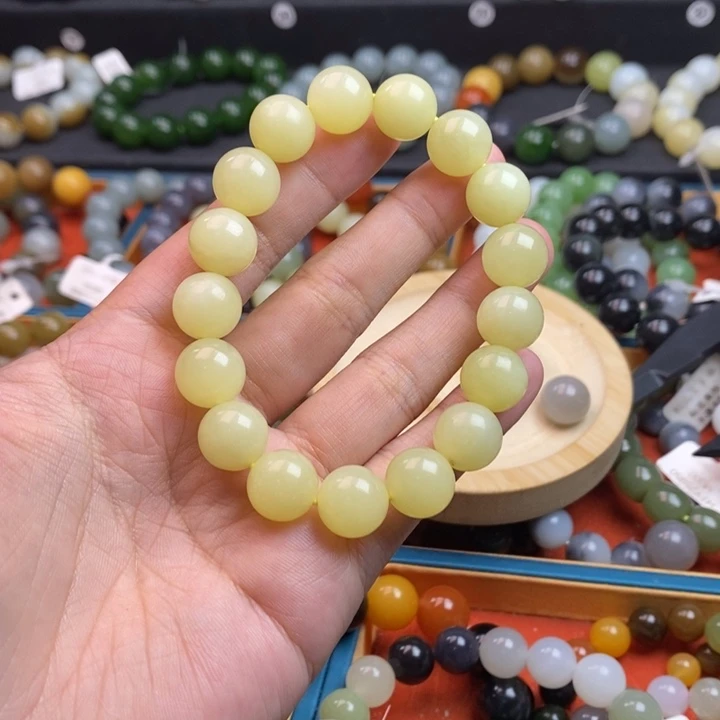 锦***6手链未镶嵌和田玉L 卡12