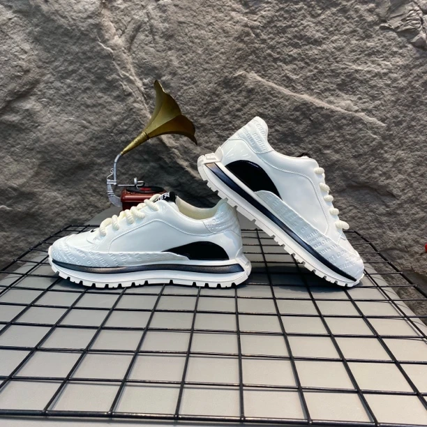 （皮鞋码）新款反绒皮秋季厚底老爹鞋时尚透气休闲鞋户外运动鞋男鞋