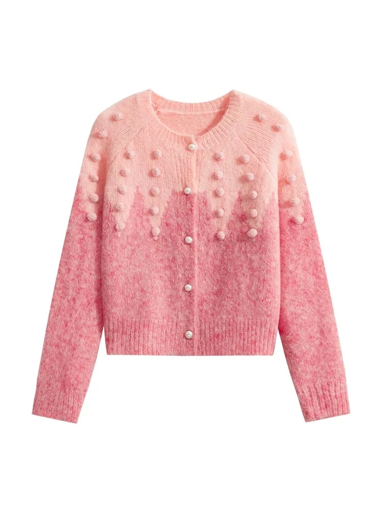 主播推荐401-450气质百搭时尚针织圆领秋冬长袖显瘦宽松设计