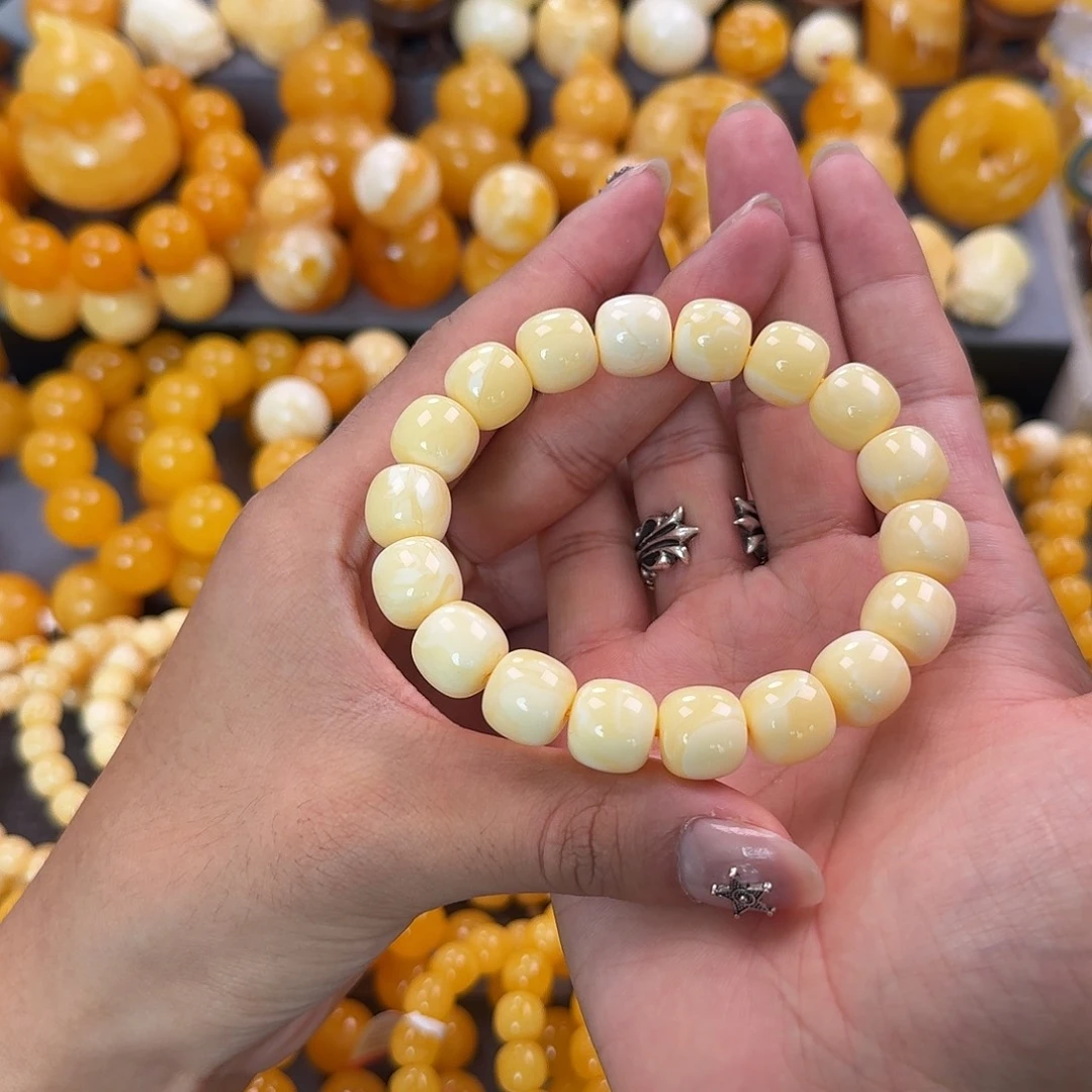 蜜蜡未镶嵌珠宝奇石同料13mm