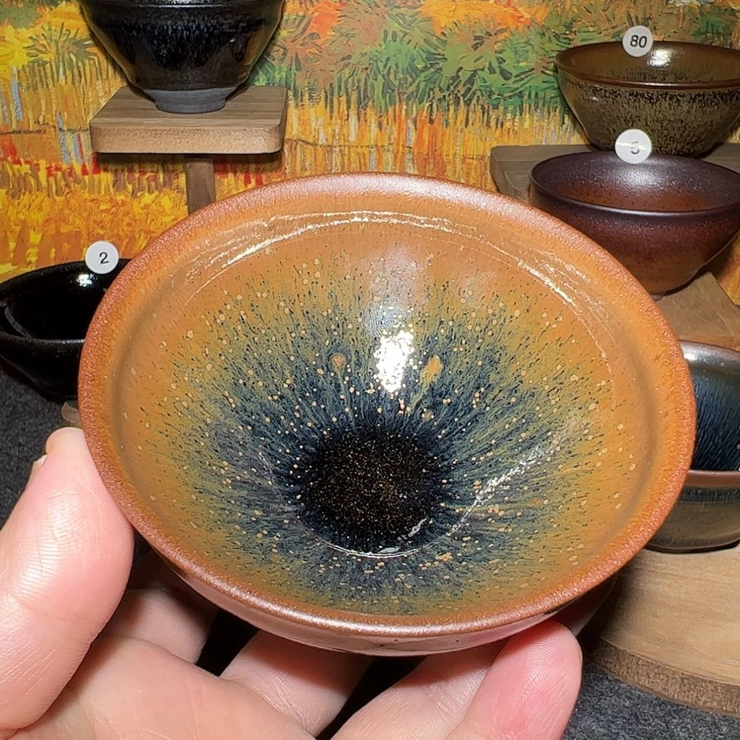 茶盏北宋吴师傅束口兔毫油滴