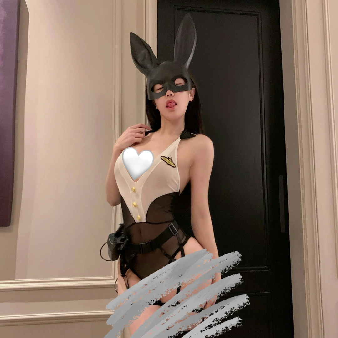 燃夜fire性感衣服纯欲风连体制服cos