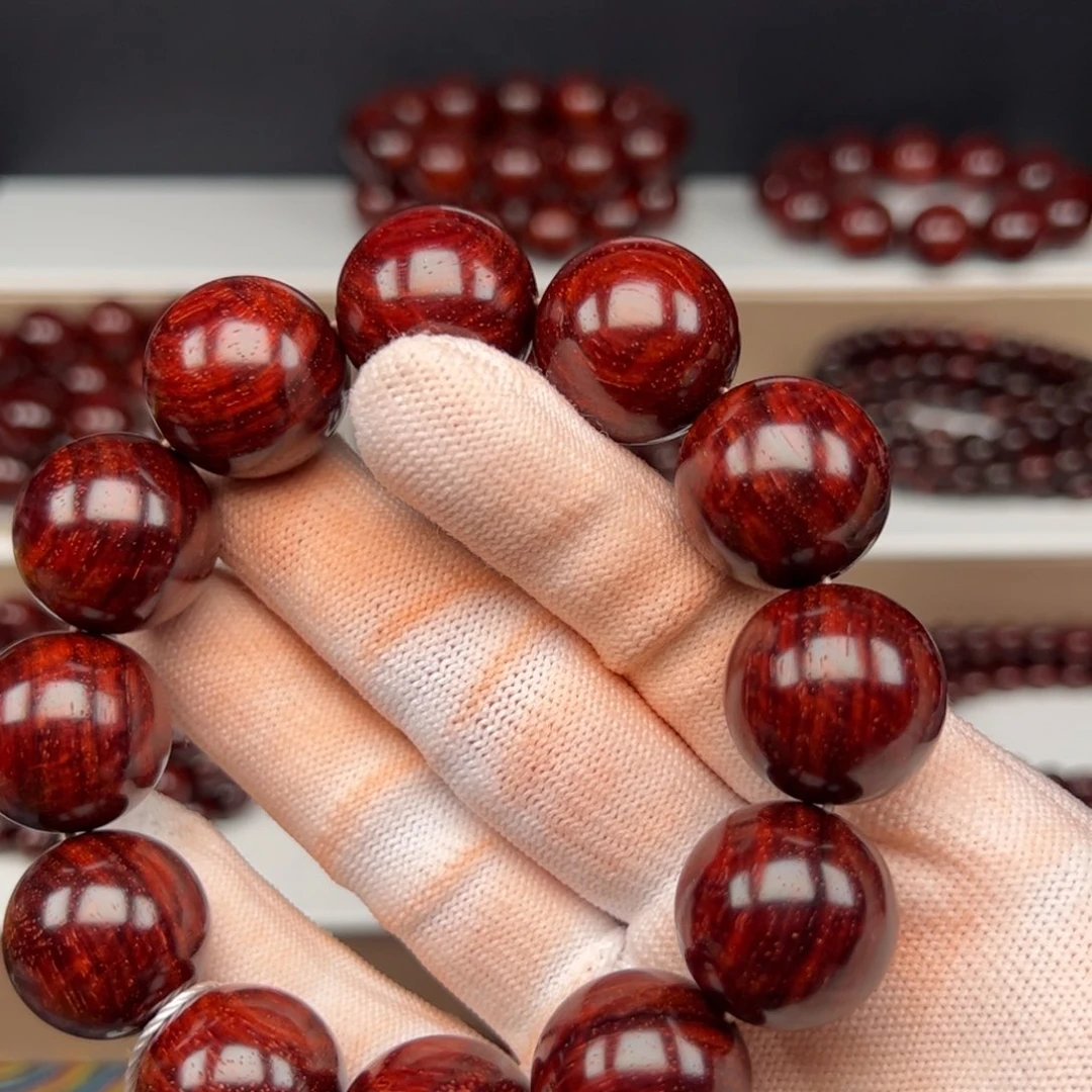 ^***饼小叶紫檀手串/手链2.0水波泥料3046