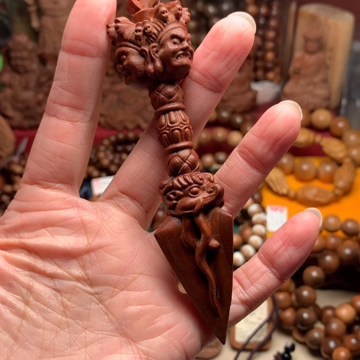 把件檀香木老山檀金刚杵