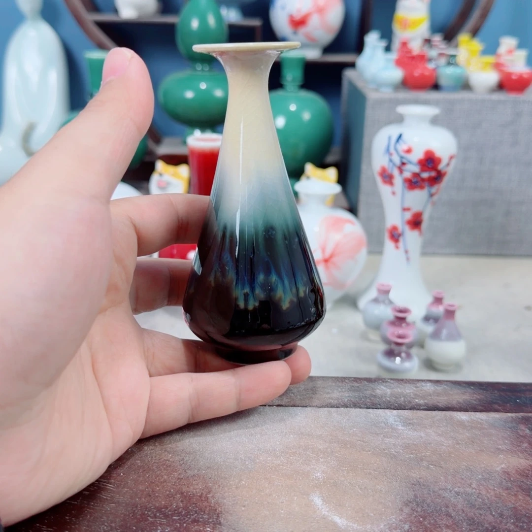 陶瓷手工小花器摆件
