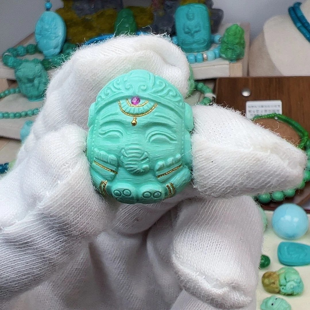 未镶嵌绿松石主播夏